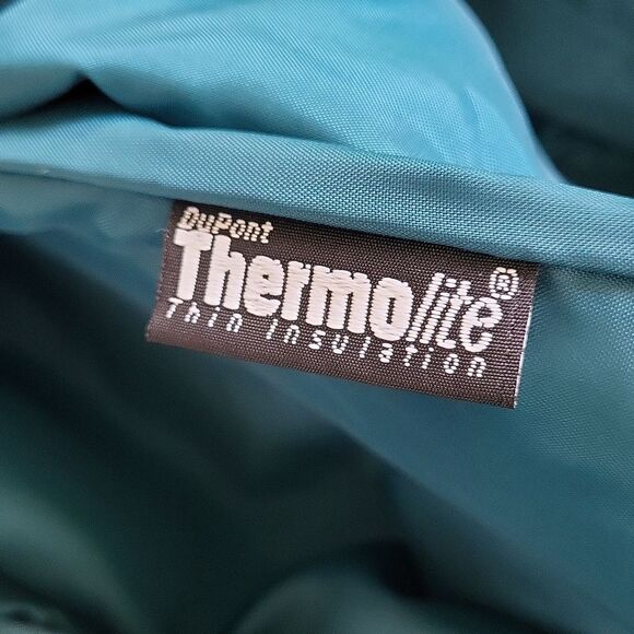 EUC Vintage John Weitz green premium quality Dupont Thermallite warm trenchcoat - Picture 9 of 12